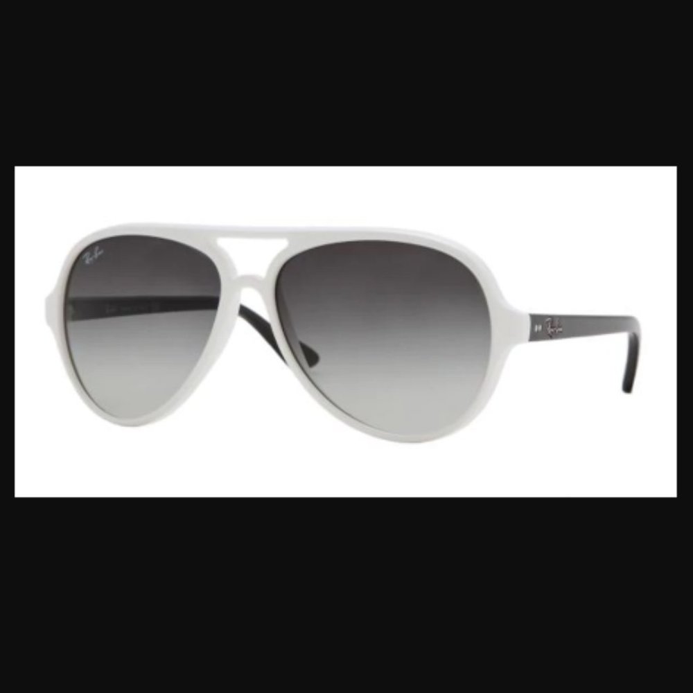 NWOT Throwback Ray-Ban Aviators RB4125 Cats 5000 722/32